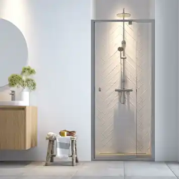 Sealskin Hooked verstelbare draaideur voor douche nis 90x200 cm chroomkleur