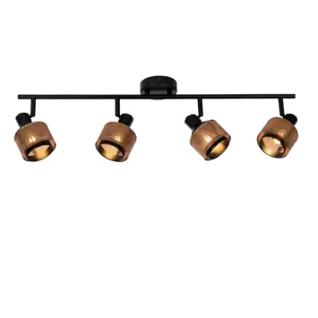 Lucide 4-spot plafondlamp RAFA 4x40W LED verlichting zwart