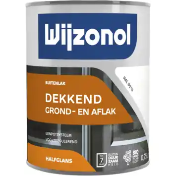 Wijzonol grond- en aflak RAL9016 750 ml