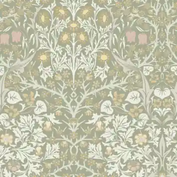 Vliesbehang William Morris at Home Blackthorn Saliegroen (dessin 124253)