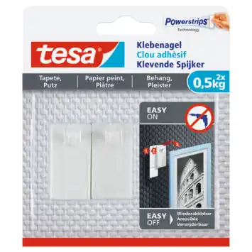 De tesa Klevende Spijker voor Behang & Pleisterwerk