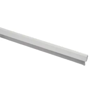 Handson tochtstrip aluminium 93 cm met flexibele borstel wit