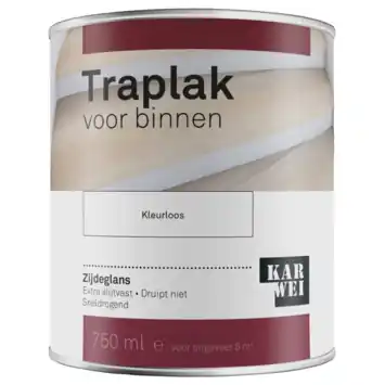 KARWEI traplak zijdeglans kleurloos 750 ml