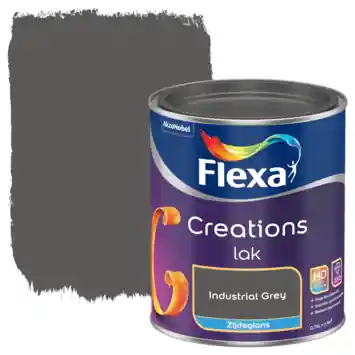Flexa Creations binnenlak zijdeglans industrial grey 750 ml