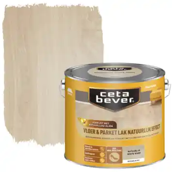 CetaBever vloer- & parketlak Natuurlijk Effect white wash 2,5 liter