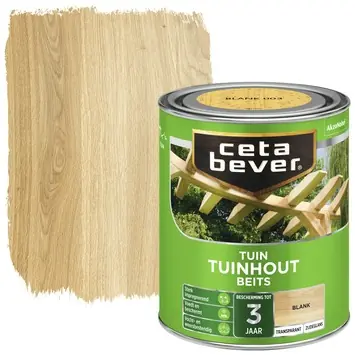 CetaBever Tuinhoutbeits zijdeglans transparant blank 750 ml
