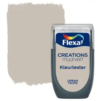 Flexa Creations muurverf kleurtester mat urban taupe 30 ml