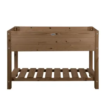 Verhoogde kweekbak bruin 118x40x78 cm