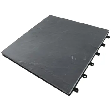 Balkontegel graniet zwart 30 x 30 cm - 4 stuks