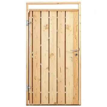Tuinpoort hout beton schutting Douglas links 110 cm