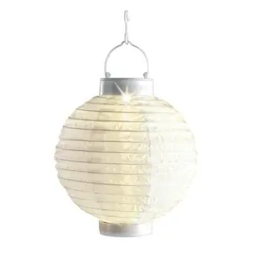 Solar lampion 20 cm wit