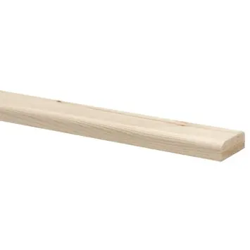 Koplat vuren recht 13x34 mm, lengte 270 cm