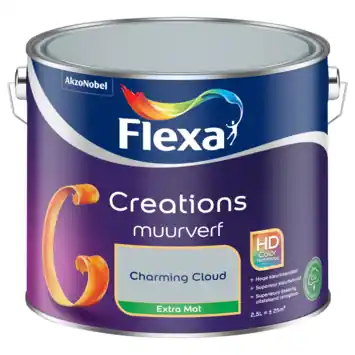 Flexa Creations muurverf charming cloud extra mat 2,5 liter