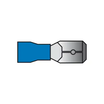 Carpoint Vlakstekker 740 Blauw 6.3x0.8mm 10 Stuks