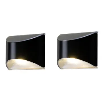 Solar wandlamp Javea 3 lumen met dag/nacht sensor 2 stuks