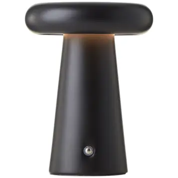 Brilliant buitentafellamp Muffin met USB oplaadbare accu zwart