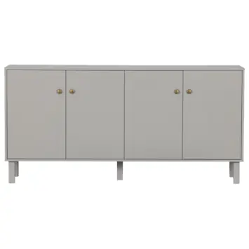 WOOOD dressoir Madu wolkengrijs grenenhout 78 x 160 x 46 cm