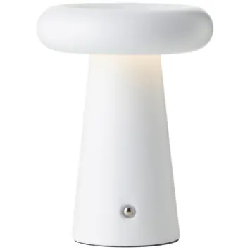 Brilliant buitentafellamp Muffin met USB oplaadbare accu wit