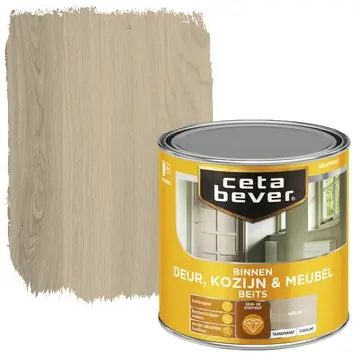 CetaBever Deur, Kozijn & Meubelbeits zijdeglans transparant grijs 250 ml