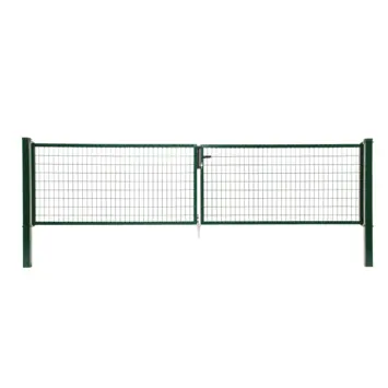Giardino dubbele tuinpoort Napoli RAL 6005 groen 100 x 400 cm (2 x 200 cm)