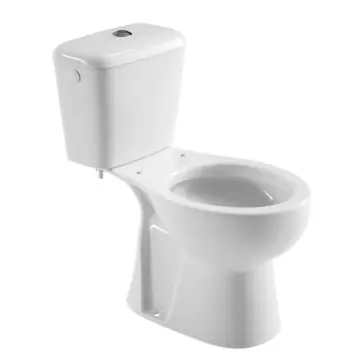 OK duoblok toilet met AO vloeraansluiting zonder zitting