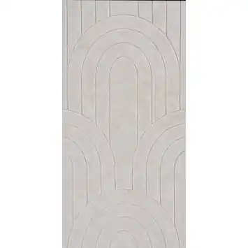 Viltpaneel gebogen lijnen beige 60x30 cm 4 stuks