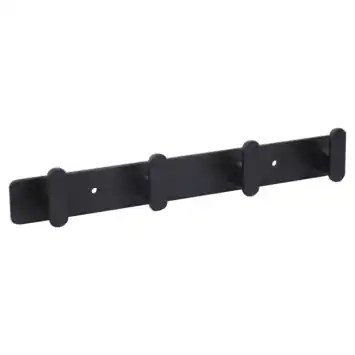Wandkapstok Joe zwart aluminium 295 mm