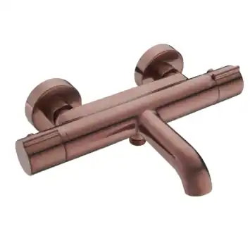 Atlantic thermostatische badkraan Colin koper 15 cm