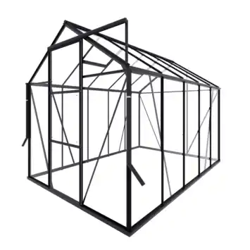 Royal Well Kate III kweekkas aluminium zwart 6,0 m²