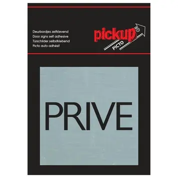 Pickup Alu Picto privé 8x8 cm