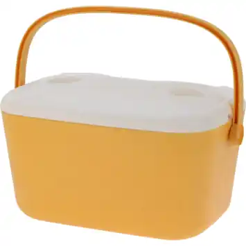 Koelbox kunststof geel 20 liter 31,5 x 47 x 27 cm