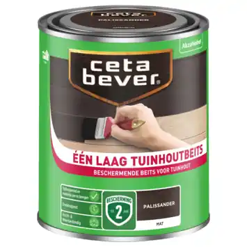 CetaBever Één Laag Tuinhoutbeits palissander 750 ml