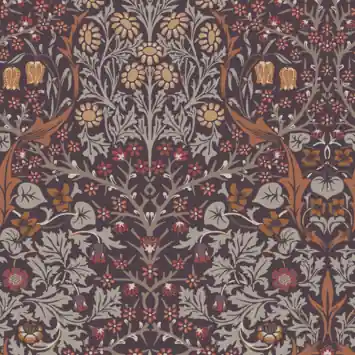 Vliesbehang William Morris at Home Blackthorn Paars (dessin 124249)
