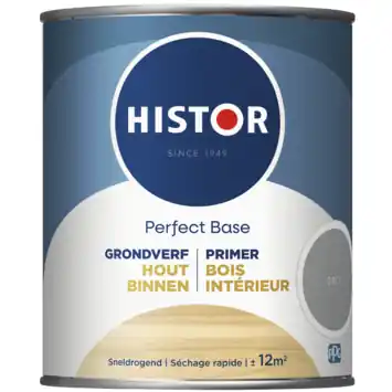 Histor Perfect Base grondverf binnen hout grey 750 ml