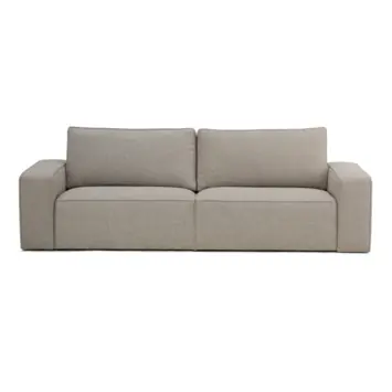 KARWEI 3-zits bank Mack grijs gerecycled stof
