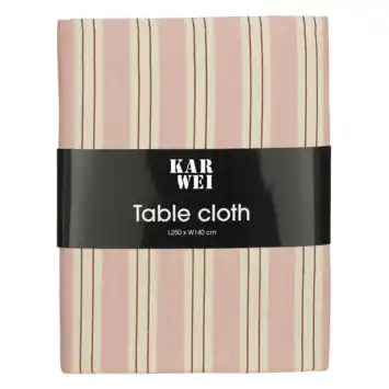 Tafelkleed roze - l250xb140cm
