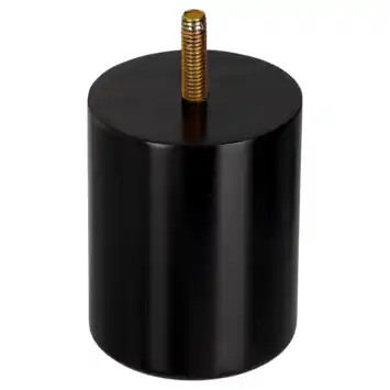 Duraline meubelpoot rond zwart Ø6,4x8 cm
