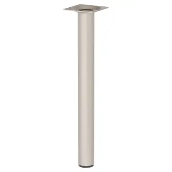 Duraline meubelpoot rond zand / beige staal Ø3x30 cm