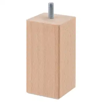 Duraline meubelpoot vierkant naturel eiken 5x5x10 cm