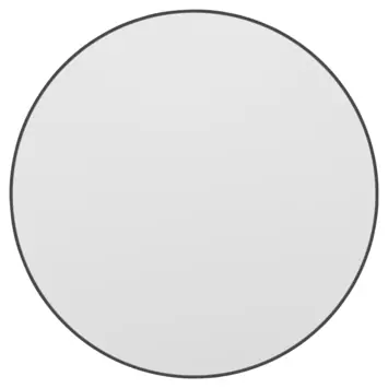 Haceka badkamerspiegel Deco mat zwart Ø 80 cm rond