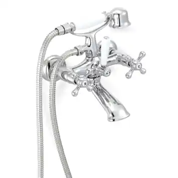 Atlantic badkraan Louise met handdouche chroom 15 cm