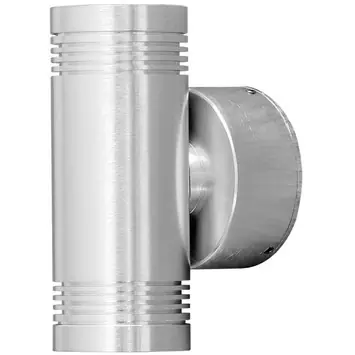 Konstsmide wandlamp Monza geanodiseerd aluminium 2-lichts