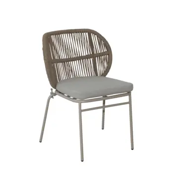 Tuinstoel Amelie beige staal