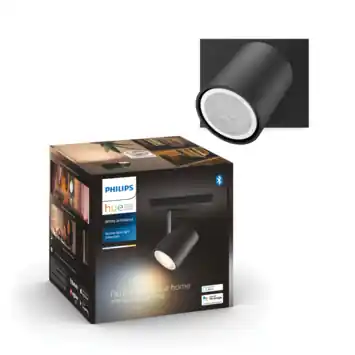 Philips Hue opbouwspot Runner zwart - warm tot koelwit licht 4.2W - 1 spot