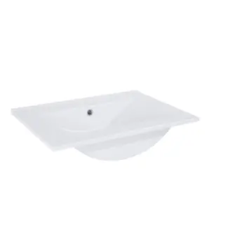 Atlantic wastafel Kyra wit keramiek 60 cm