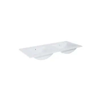 Atlantic wastafel Kyra wit keramiek 120 cm