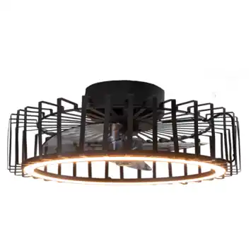 EGLO ventilator met LED verlichting Orikum 20W Ø46,1 cm zwart