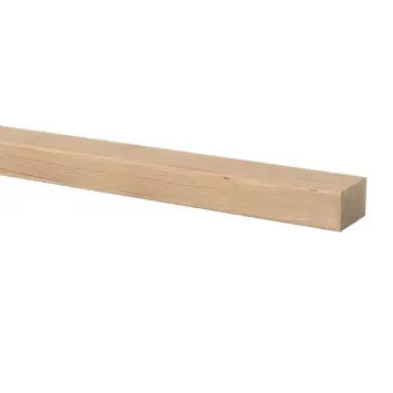 Tuinbalk regel Douglas hout fijnbezaagde afwerking 4,5 x 7,5 x 300 cm