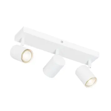 QAZQA 3-spot plafondlamp Jeana 7W GU10 wit metaal 35 cm
