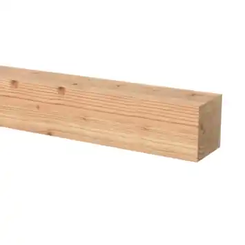 Tuinpaal Douglas hout fijnbezaagd 10 x 10 x 300 cm